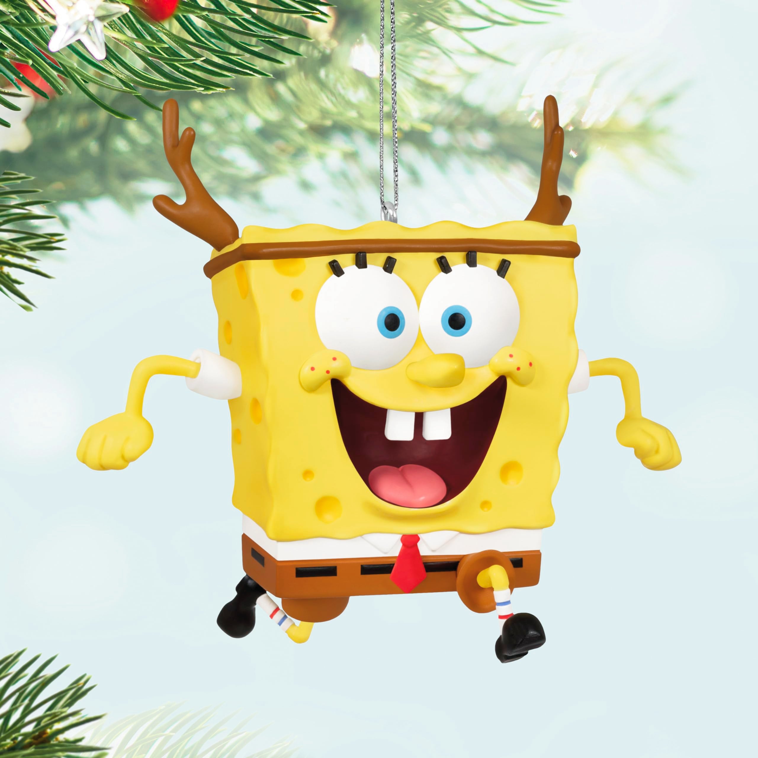 Hallmark Keepsake Christmas Ornament 2024, Nickelodeon SpongeBob SquarePants SpongeBob's Holiday Rush, Cartoon Gifts