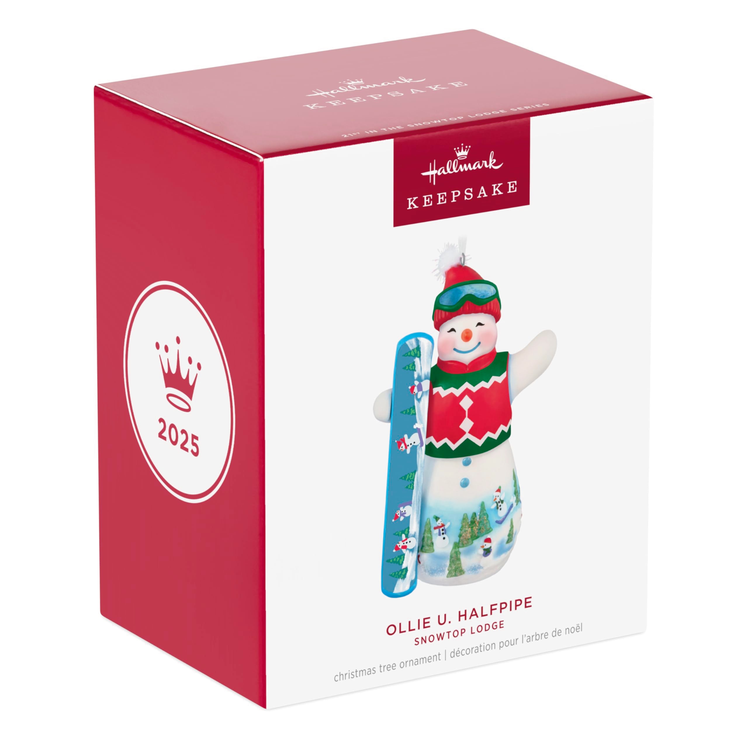 Ollie U. Halfpipe Snowtop Lounge 2025 Hallmark Keepsake Christmas Ornament