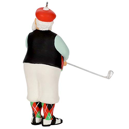Hallmark Keepsake Christmas 2019 Year Dated Good-Looking Golfer Santa Ornament, Golf