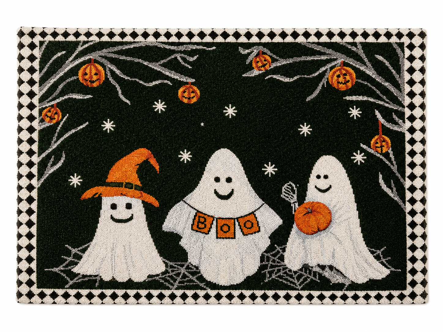 Ghost Halloween Tapestry Placemats Trick or Treat