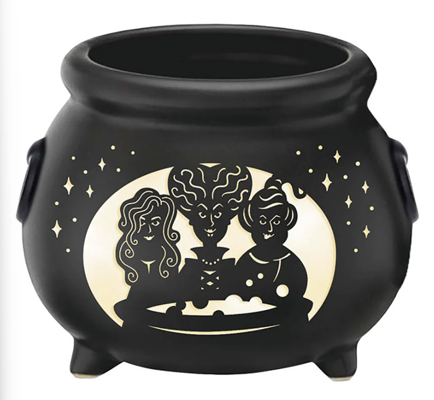 Disney Hocus Pocus Sanderson Sisters Light-Up Cauldron, Halloween Decoration