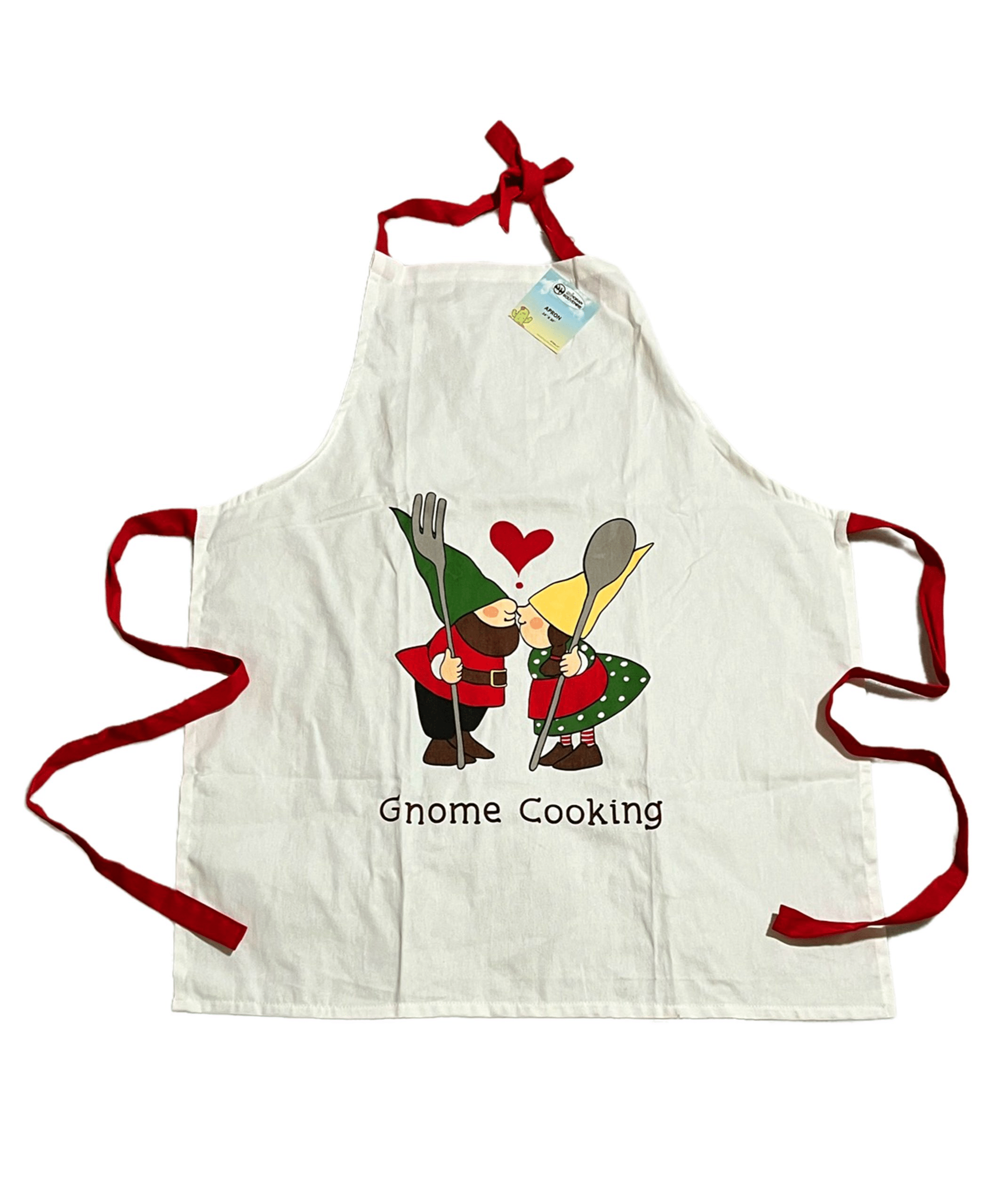 Gnome Couple Novelty Cooking Apron