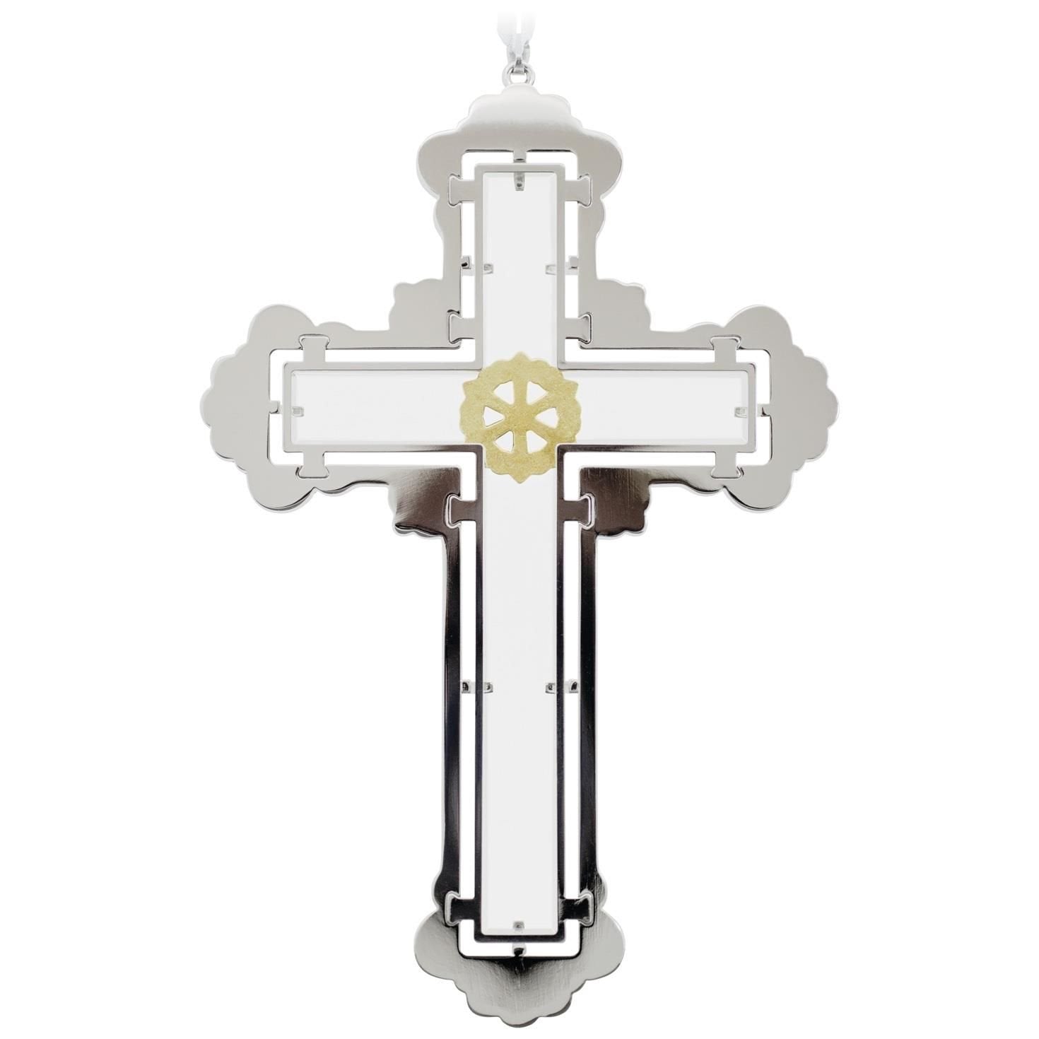 Hallmark Keepsake 2017 Radiant Cross Premium Glass Christmas Ornament