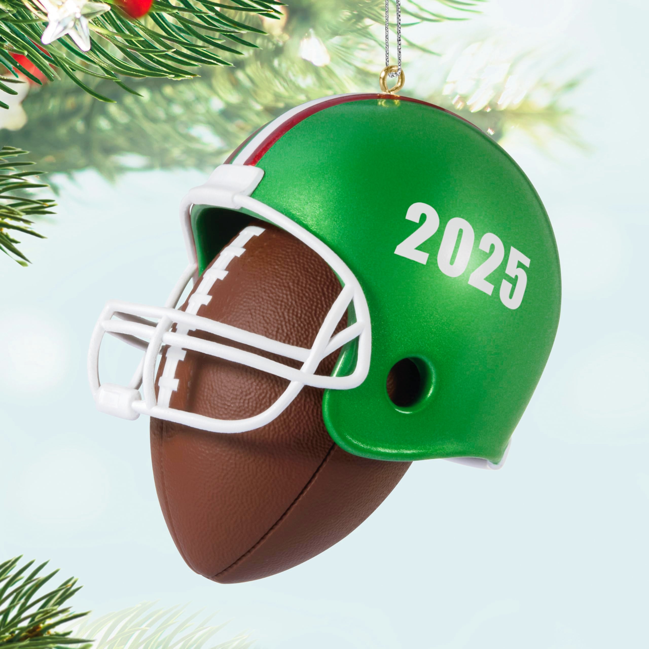 Hallmark Keepsake Christmas Ornament 2025, Football Star 2025, Gifts for Sports Fans