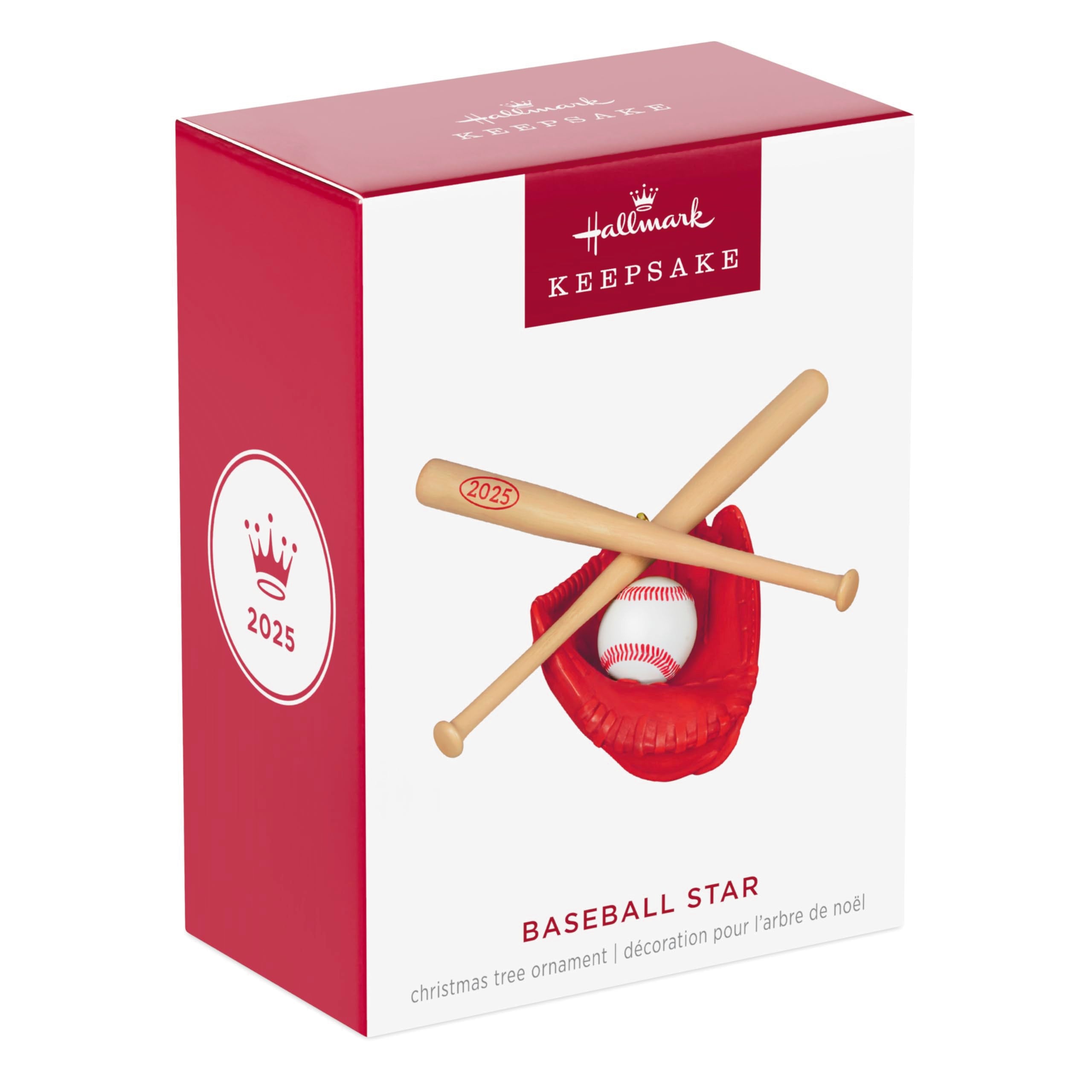 Baseball Star 2025 Hallmark Keepsake Christmas Ornament