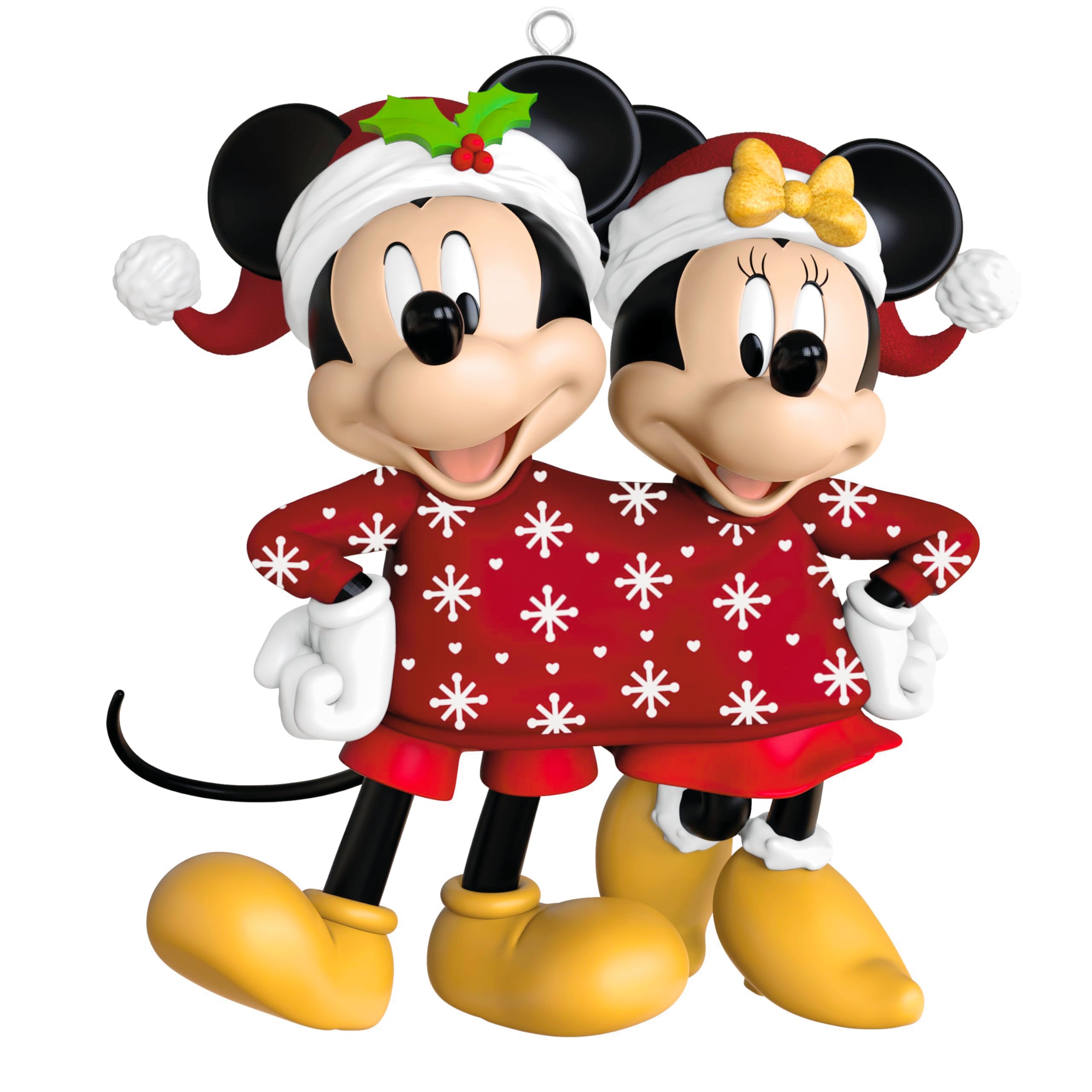 Sweater Sharing Sweethearts, Disney Mickey and Minnie, 2025 Hallmark Keepsake Christmas Ornament