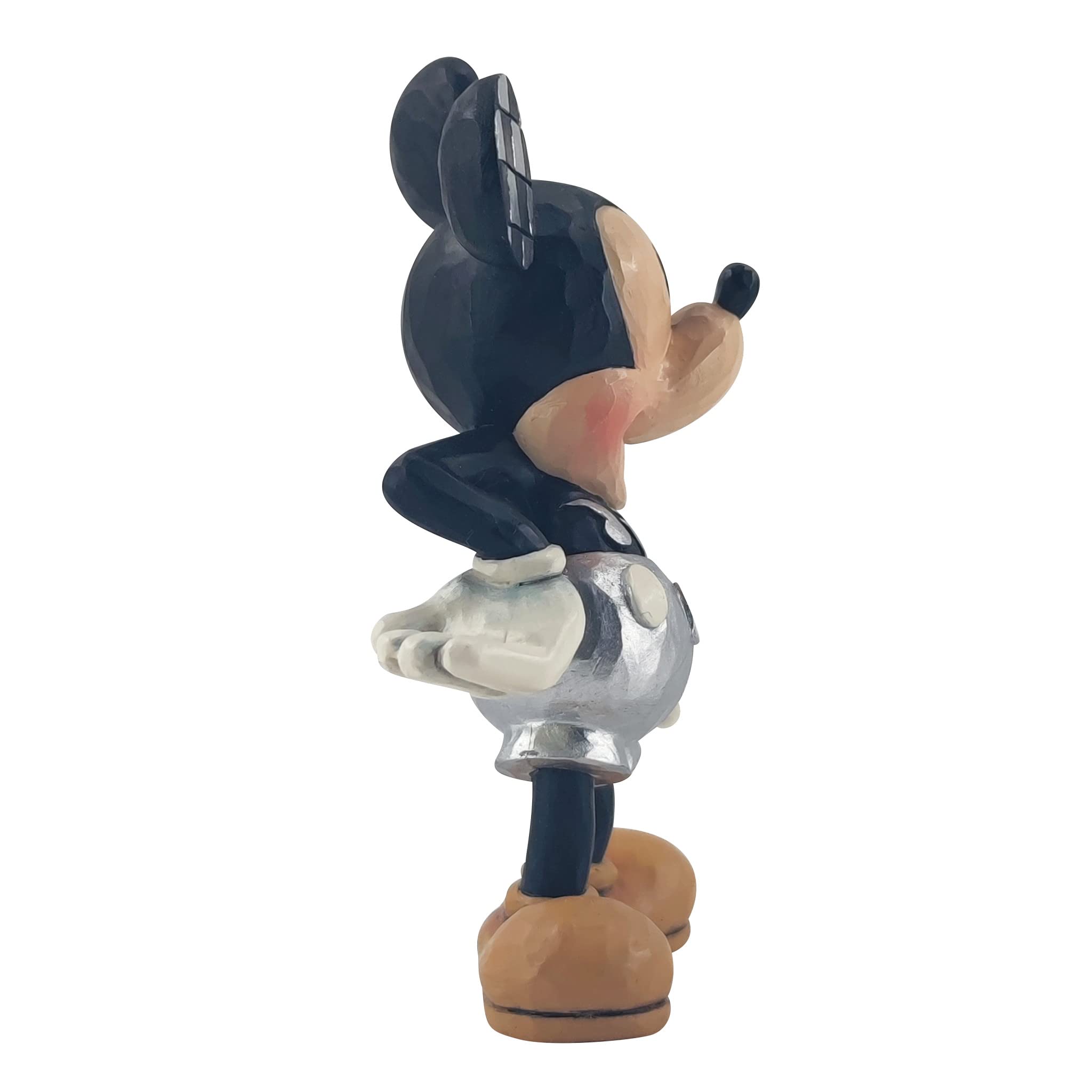 Enesco Jim Shore Disney Traditions 100 Years of Wonder Mickey Hands on HIPS Figurine, 3.5 Inch, Multicolor