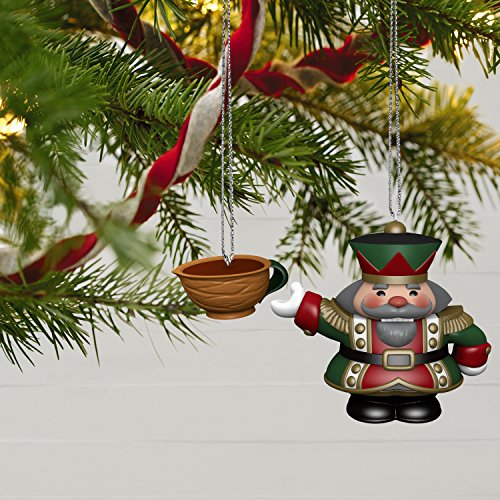 Hallmark Keepsake Christmas Ornaments 2018 Year Dated, Tea Time! Nutcracker, Porcelain, Set of 2