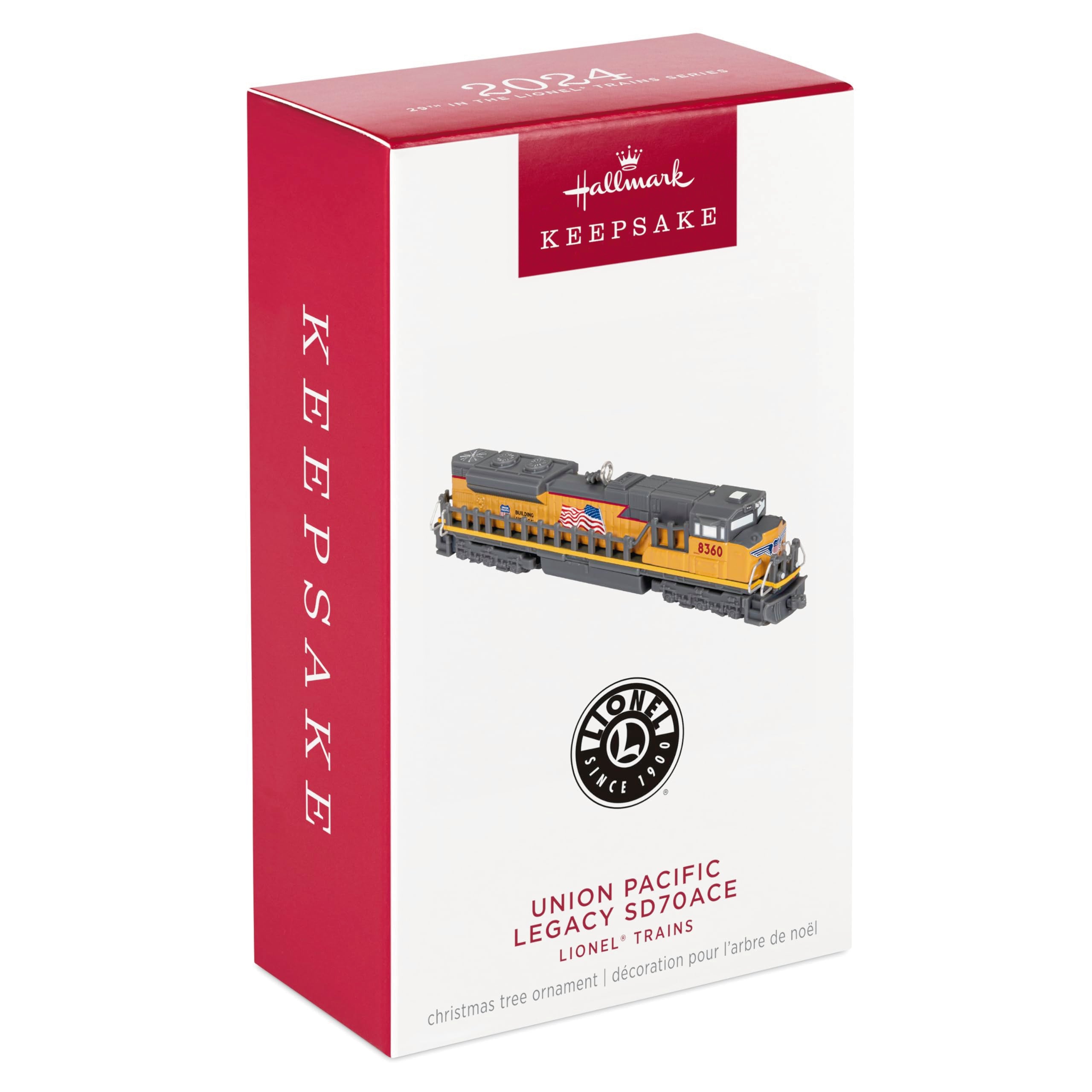 Hallmark Keepsake Christmas Ornament 2024, Lionel Trains Union Pacific Legacy SD70ACE, Metal, Gifts for Train Lovers