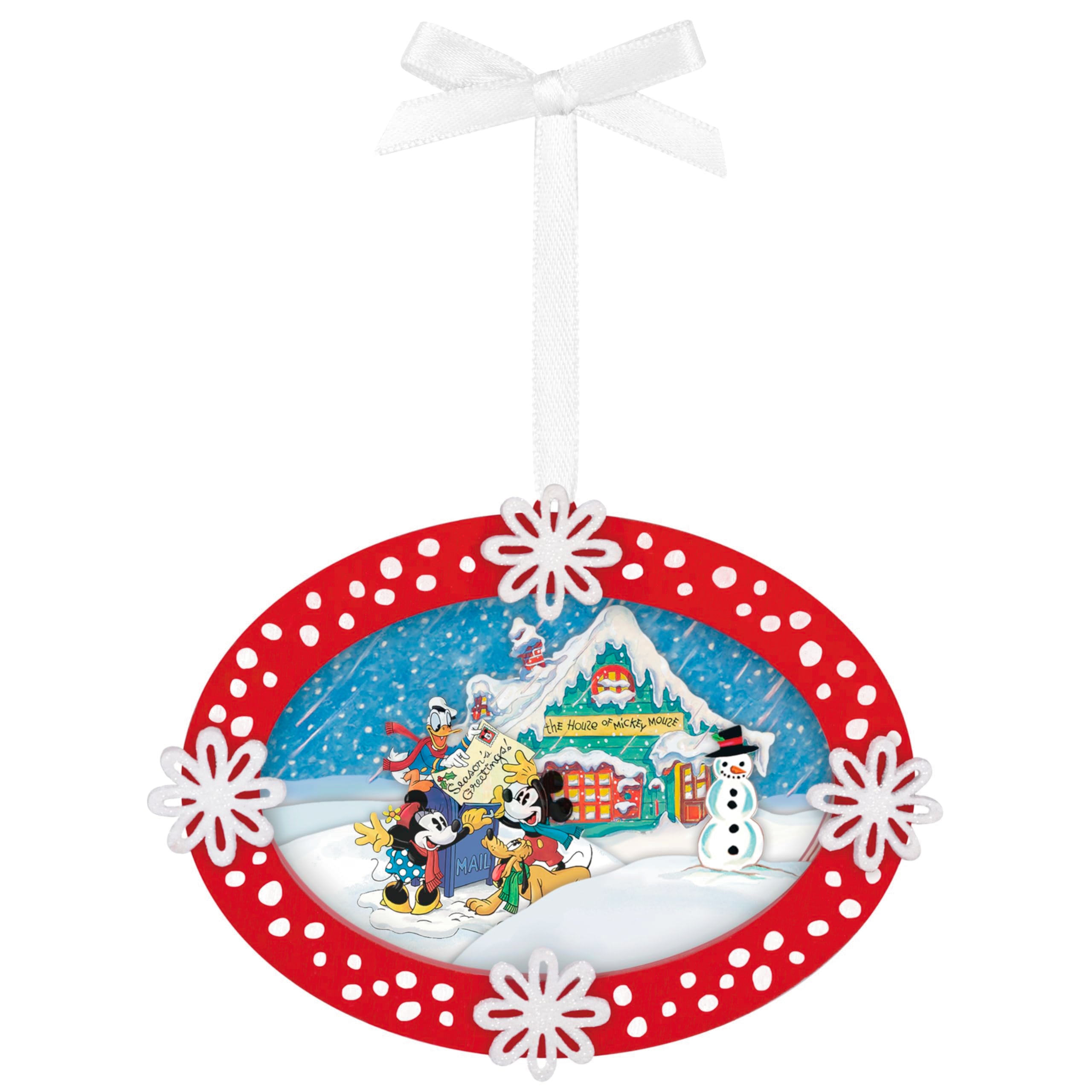 Sending Season's Greetings, Disney Mickey and Friends 2025 Hallmark Keepsake Christmas Ornament