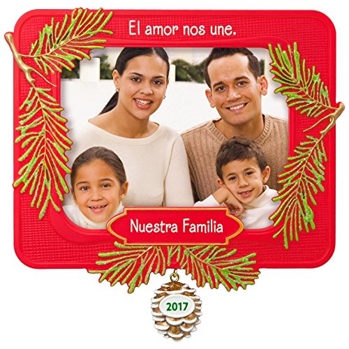 Hallmark Keepsake 2017 Nuestra Familia Picture Frame Dated Christmas Ornament