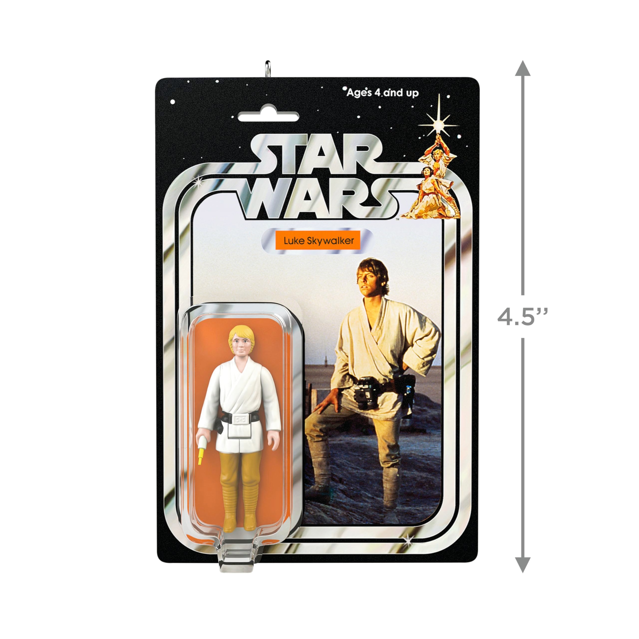 Luke Skywalker Vintage Figure Ornament, Star Wars, 2025 Hallmark Keepsake Christmas Ornament