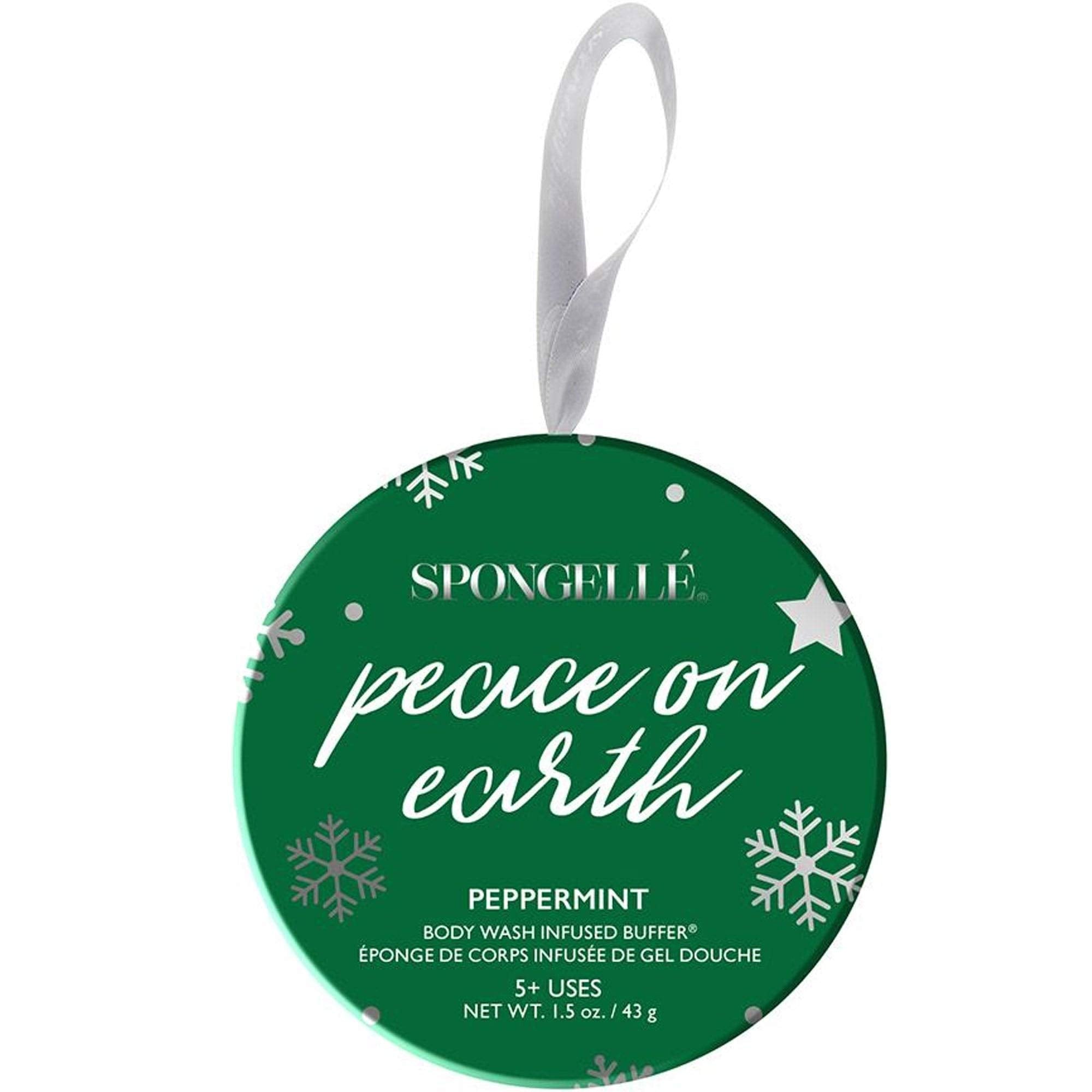 Peace on Earth Holiday Ornament Sponge - Peppermint Scent