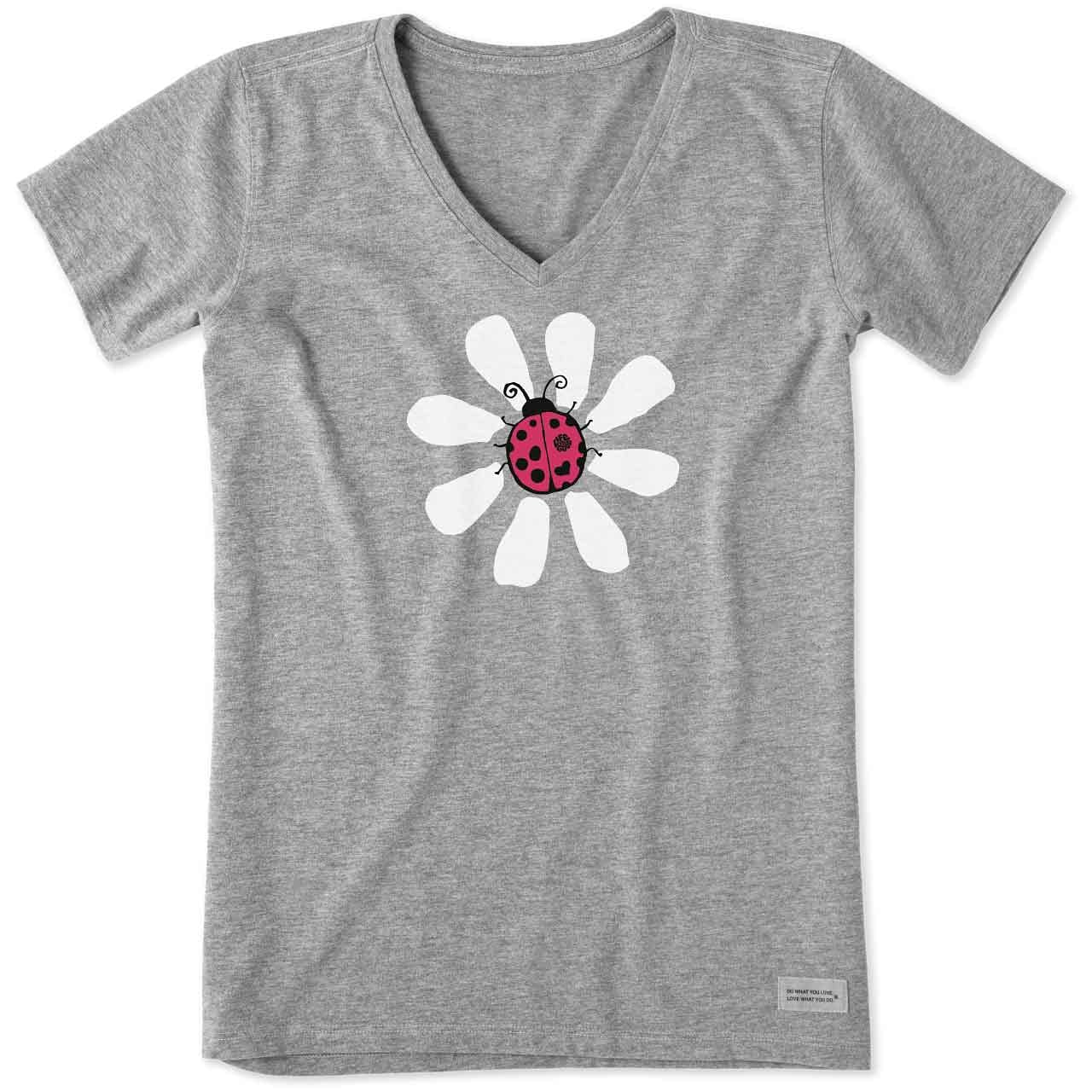 MD Life is Good Women's Daisybug Crusher T-Shirt