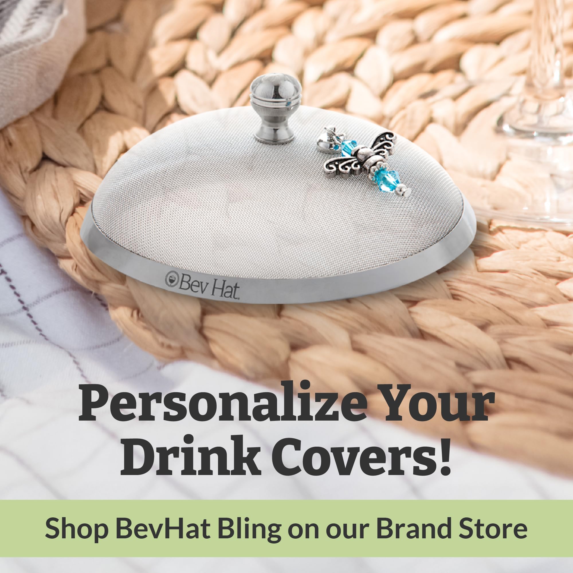 BEVERAGE HAT, Cover to keep bugs out of drinks