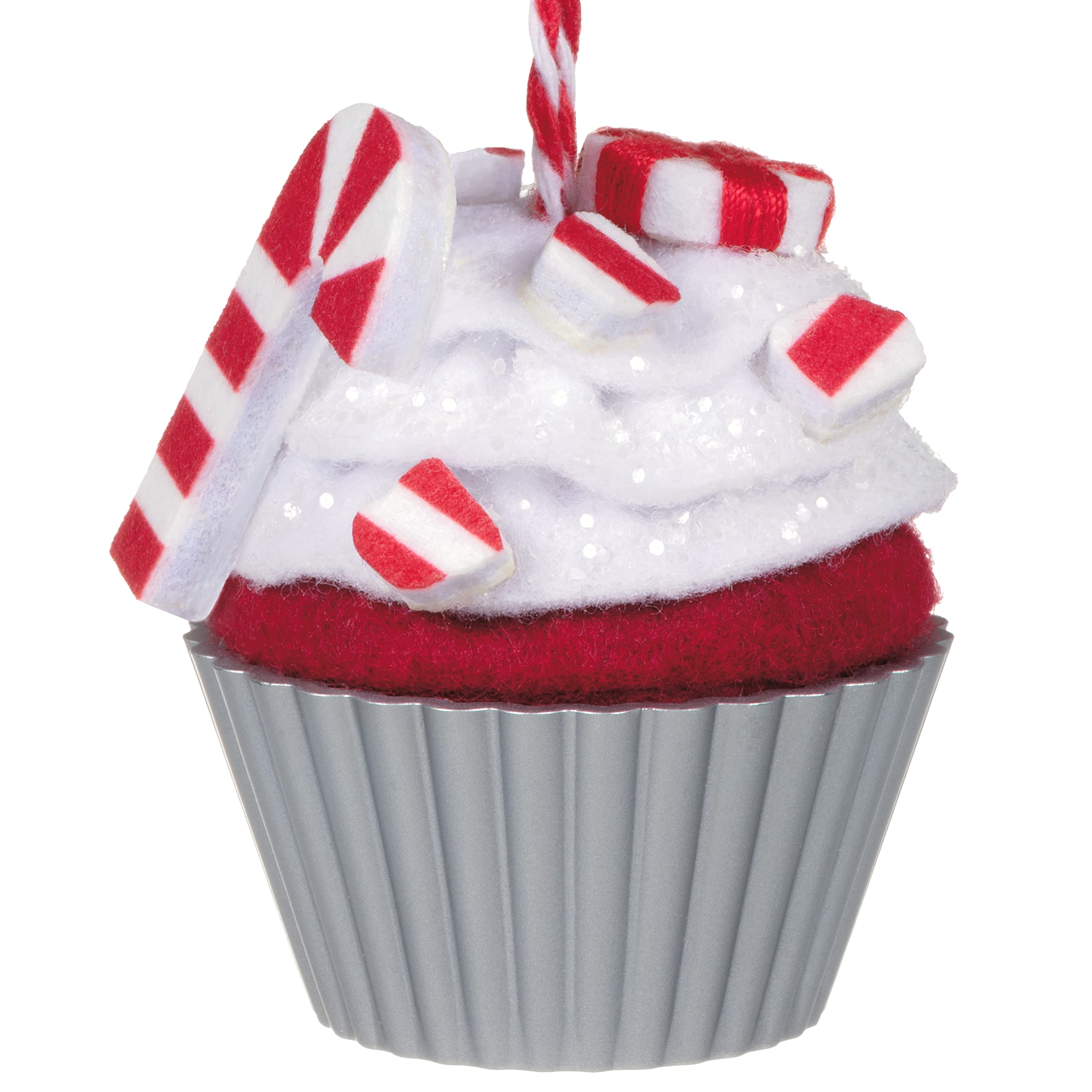 Hallmark Keepsake Fabric Christmas Ornament 2022, Christmas Cupcakes Holiday Merry-Mint