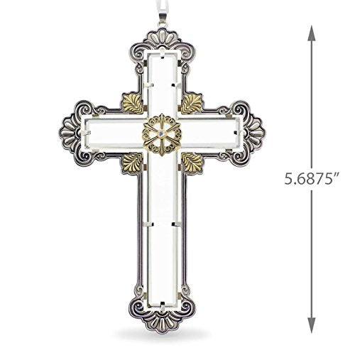 Hallmark Keepsake 2017 Radiant Cross Premium Glass Christmas Ornament