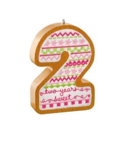 Hallmark Keepsake Ornament 2016 Two Years Sweet Girl