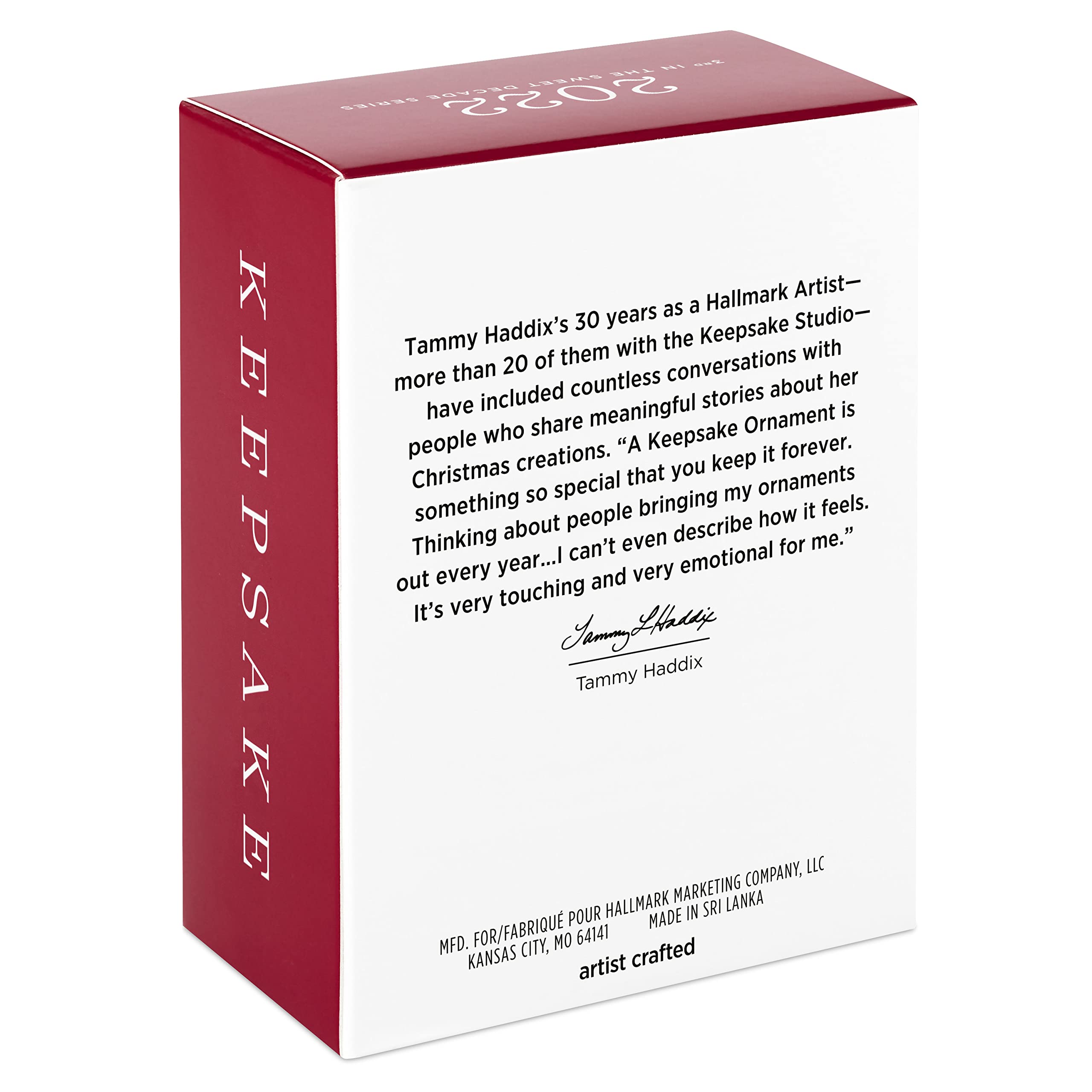 Hallmark Keepsake Christmas Ornament 2022,Plastic, Sweet Decade