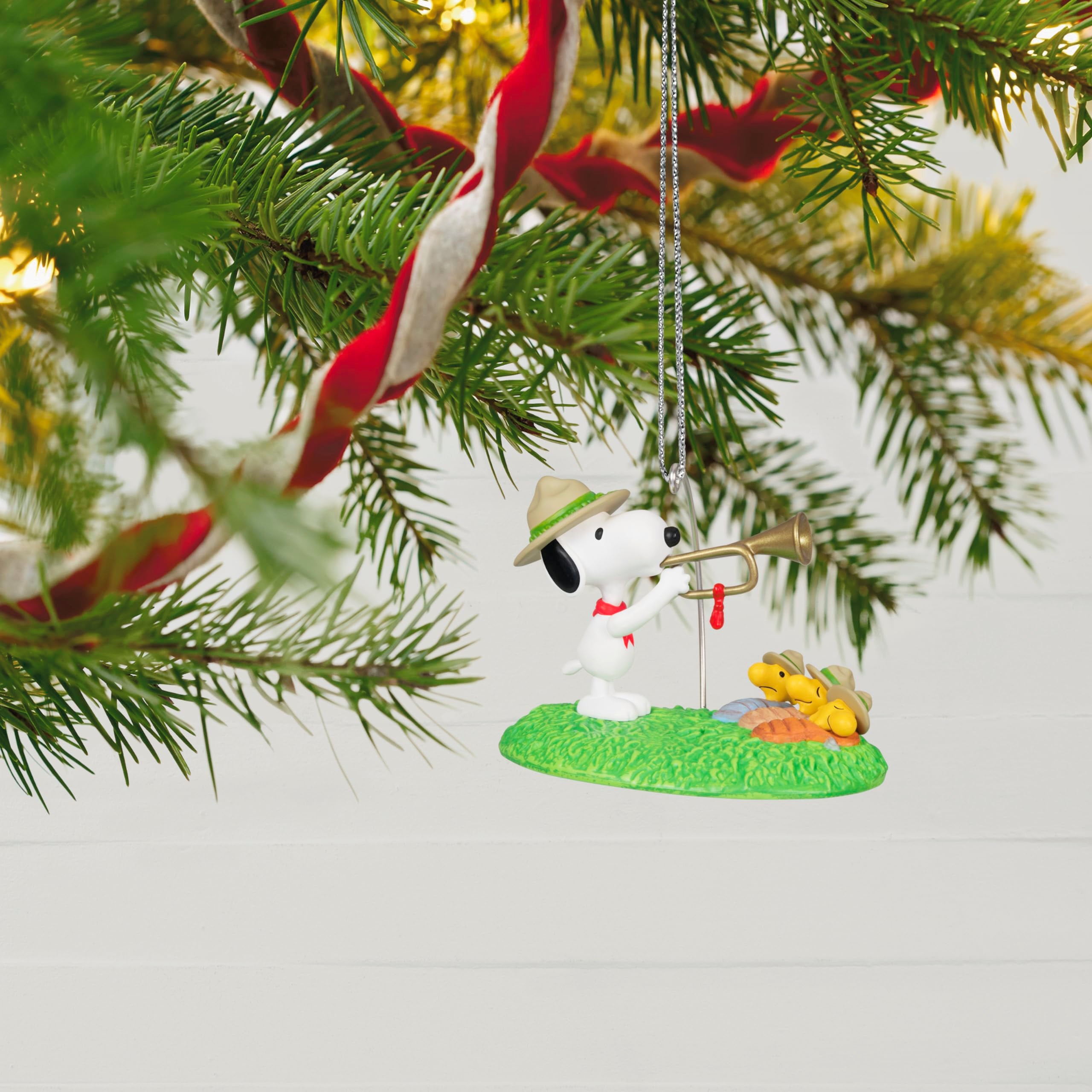 Hallmark Keepsake Christmas Ornament 2024, The Peanuts Gang Beagle Scouts 50th Anniversary Rise and Shine!, Gift for Peanuts Fan