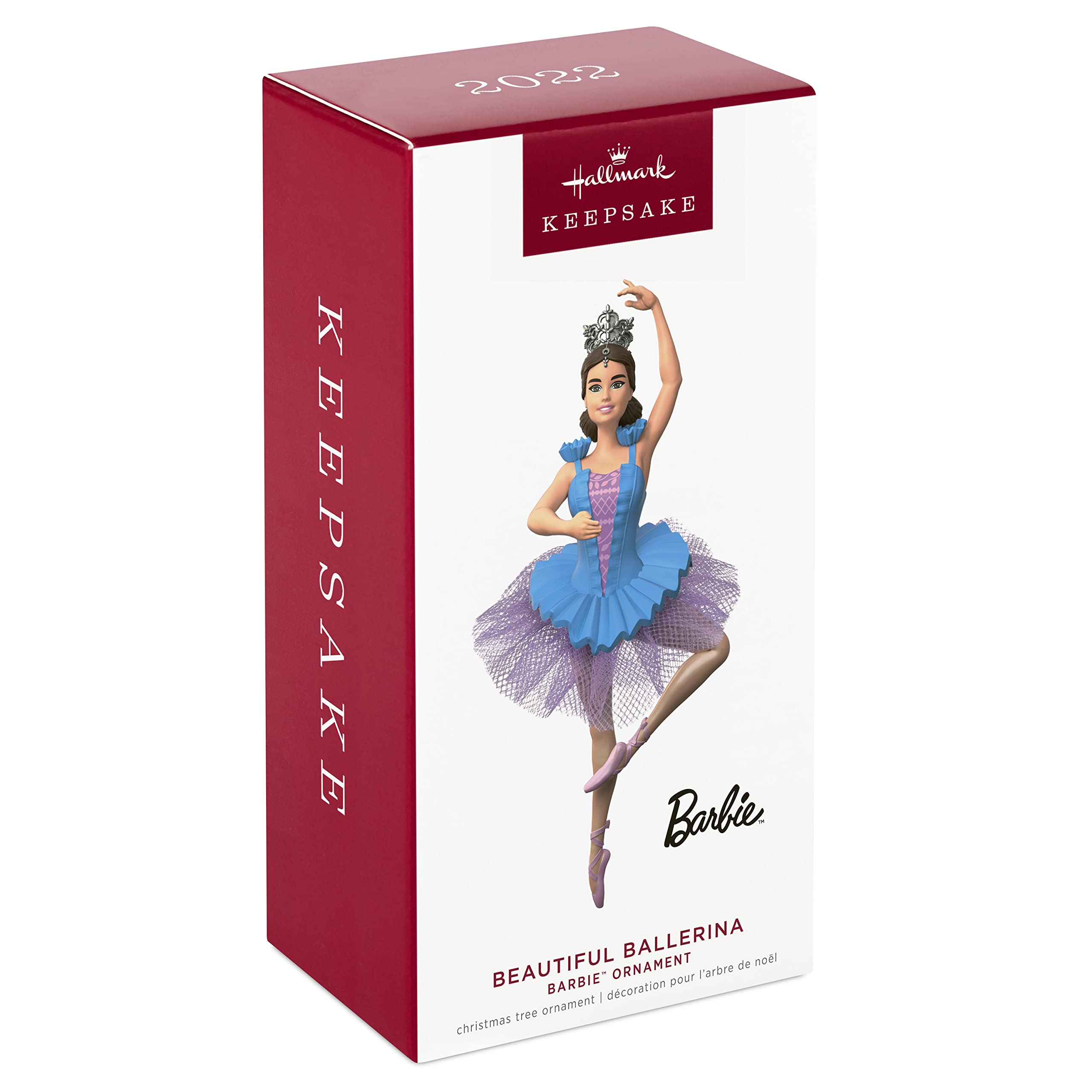 Hallmark Keepsake Plastic, Christmas Ornament 2022, Barbie Beautiful Ballerina