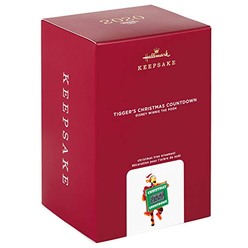 Hallmark Keepsake Ornament 2020, Disney Winnie The Pooh Tigger's Christmas Countdown Clock, Light-Up