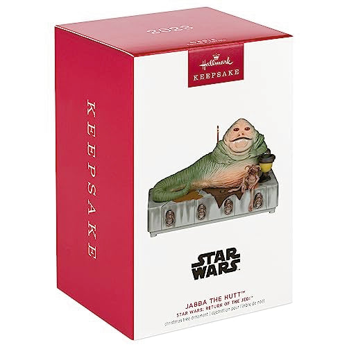 Hallmark Keepsake Christmas Ornament 2023, Star Wars: Return of The Jedi Jabba The Hutt Ornament with Sound and Motion, Gifts for Star Wars Fans