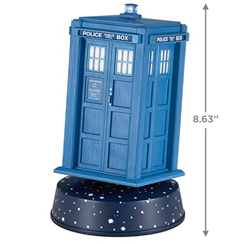 Hallmark Keepsake Tabletop Decoration, Doctor Who 60th Anniversary Tardis with Light, Sound and Motion