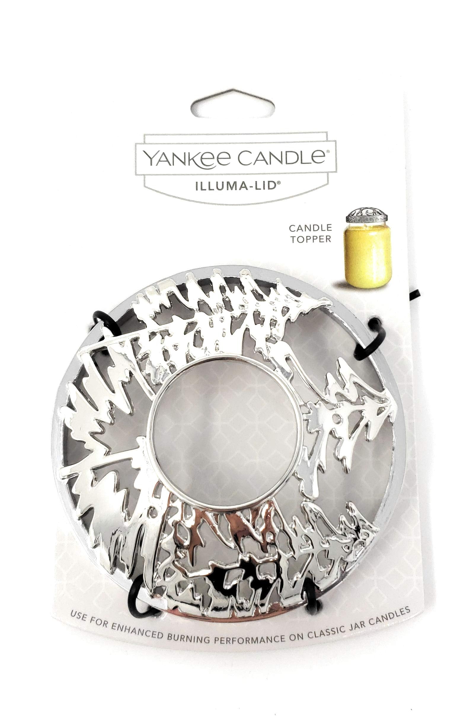 Yankee Candle Illuma-Lid Silver Pine Forest Candle Topper