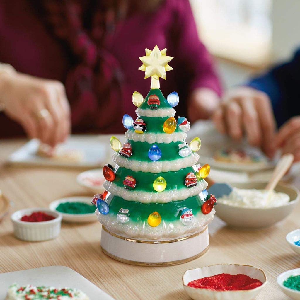 Hallmark Mini Porcelain Tabletop Tree with Light, 10"