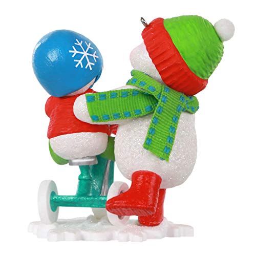 Hallmark Keepsake Christmas Ornament 2020, Making Memories Snowmen Trying Out the New Trike