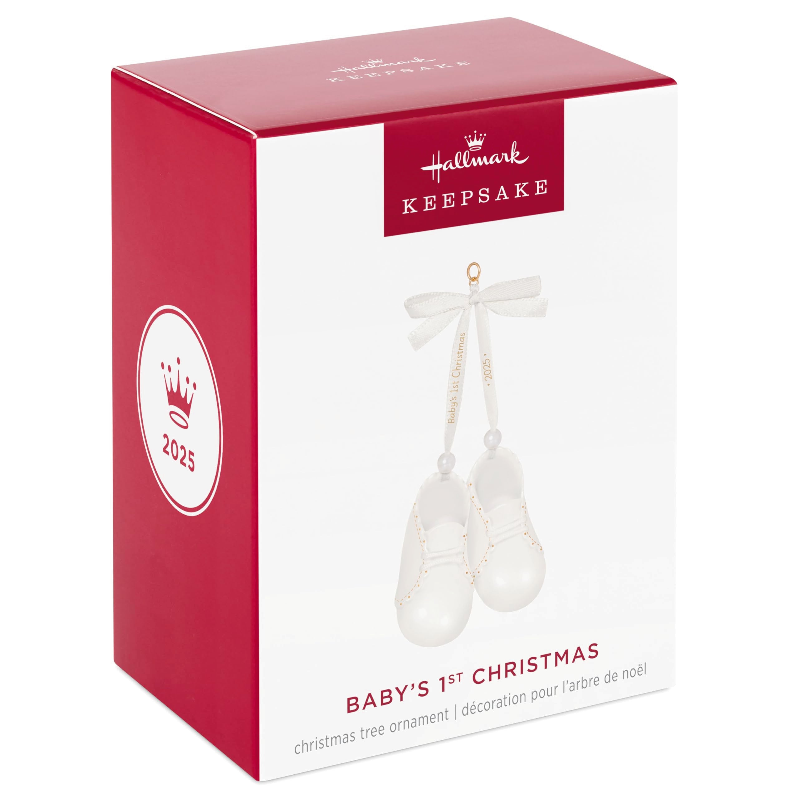 Hallmark Keepsake Christmas Ornament 2025, Baby's 1st Christmas Baby Booties 2025, Porcelain