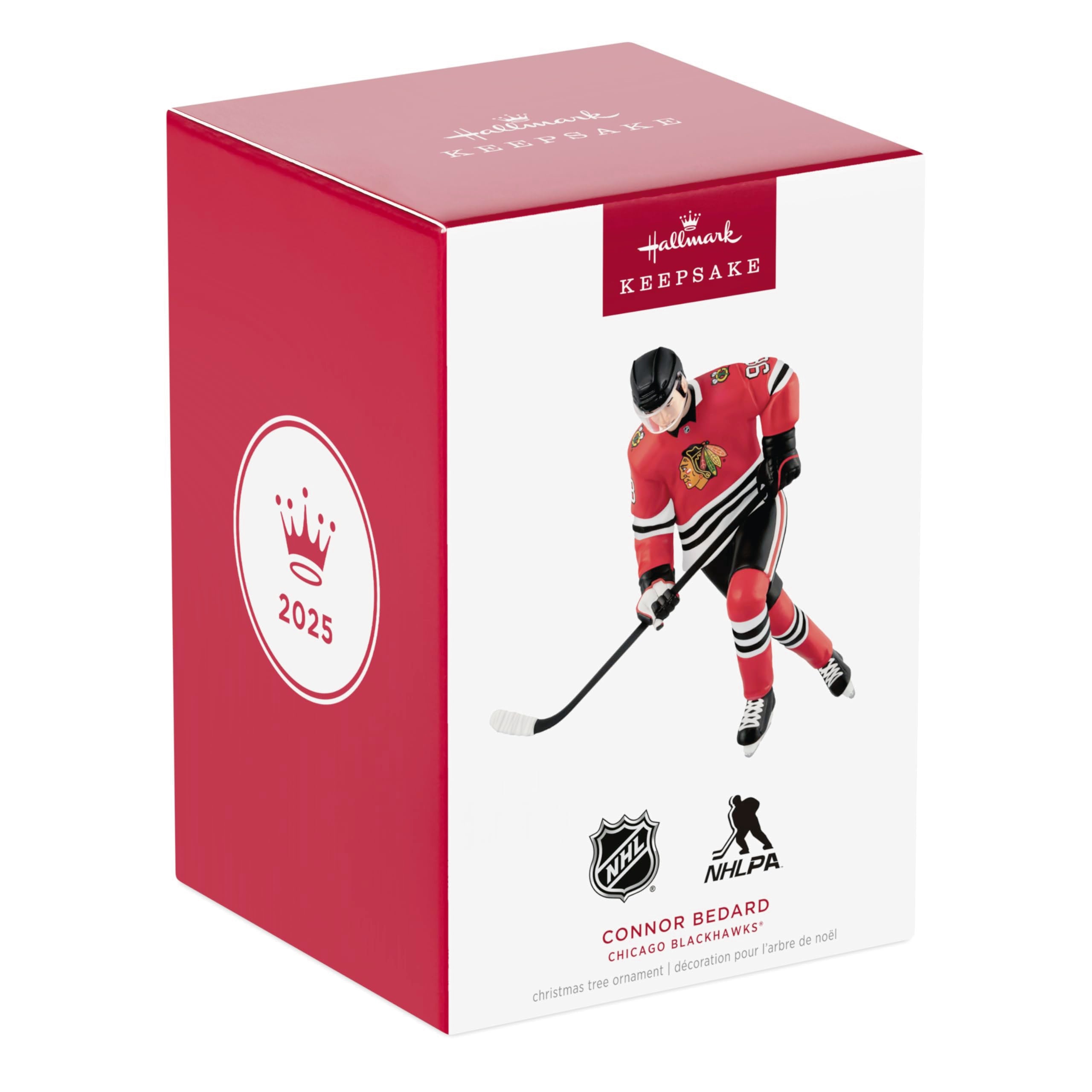Connor Bedard Chicago Blackhawks 2025 Hallmark Keepsake Christmas Ornament