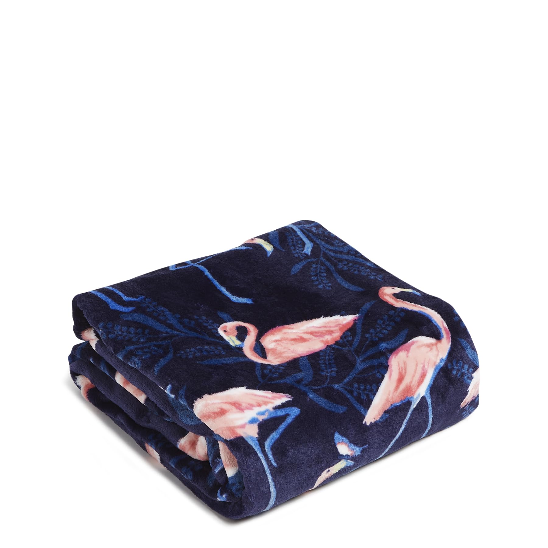 Vera Bradley Fleece Plush Throw Blanket, Flamingo Party