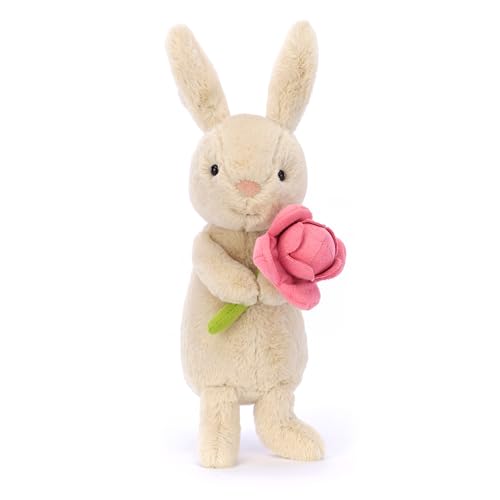 Jellycat Bonnie Bunny with Peony Stuffed Animal Plush Toy