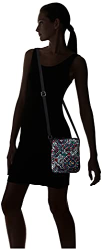 Vera Bradley Women's Cotton Mini Hipster Crossbody Purse With RFID Protection, Stained Glass Medallion - Recycled Cotton, One Size