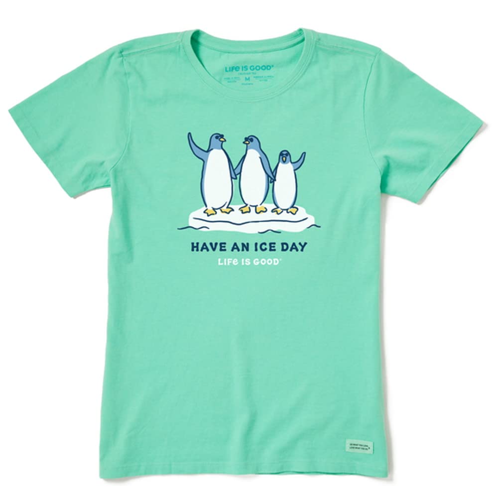 Large Life is Good "Have an Ice Day" Green Crusher Christmas T-Shirt