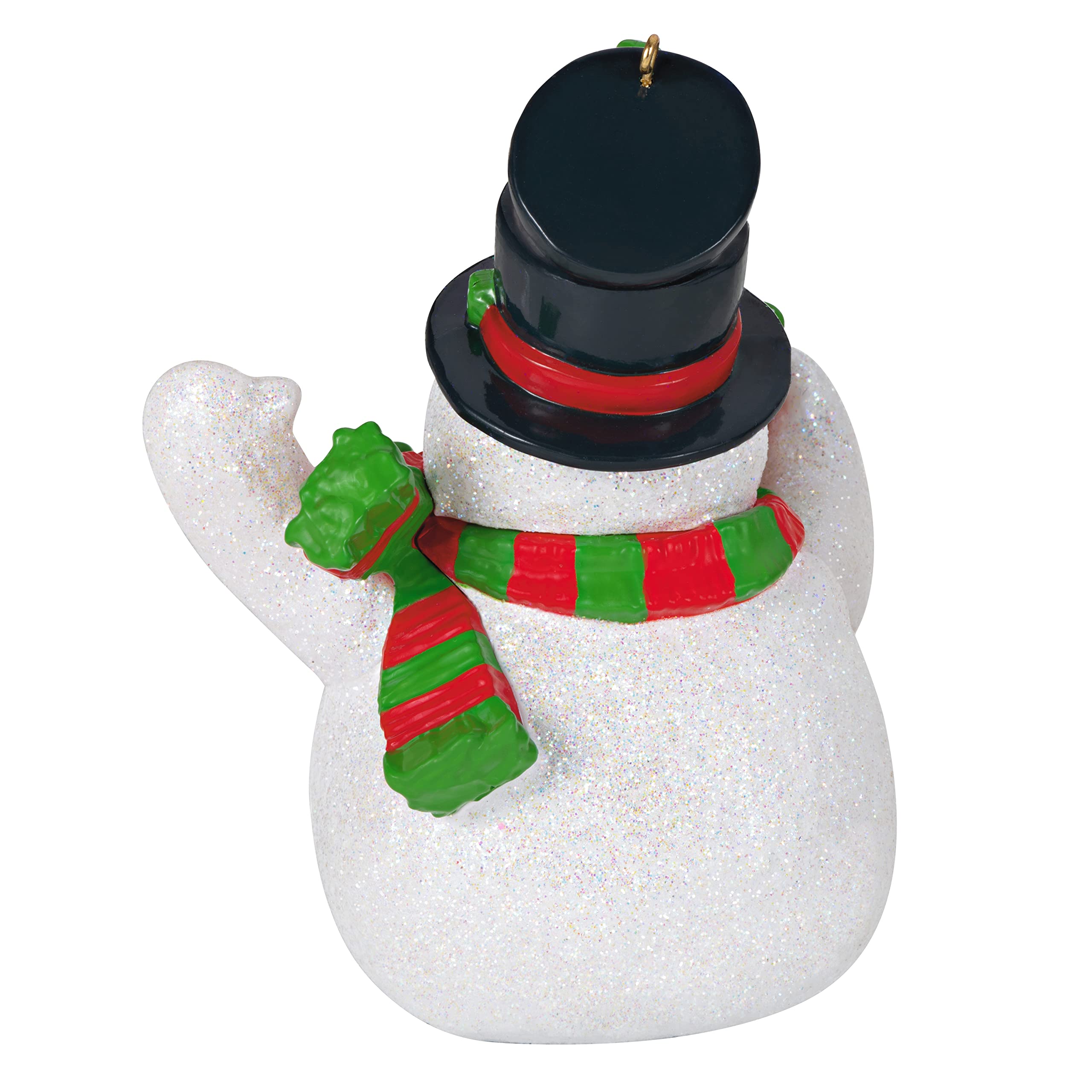 Hallmark Keepsake Plastic Christmas Ornament 2022, Jolly Beer Belly Snowman