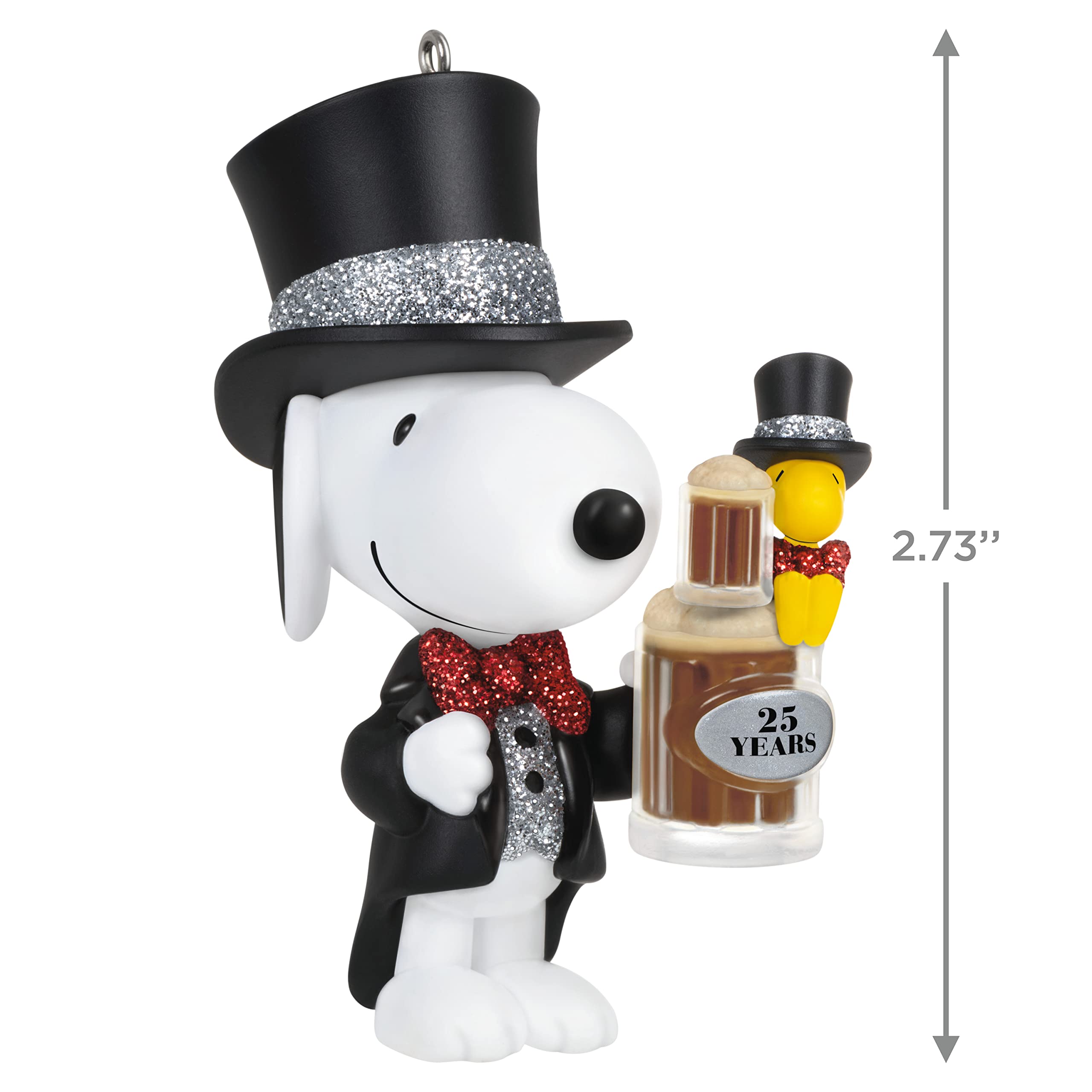 Hallmark Keepsake Christmas Ornament 2022, Peanuts Spotlight on Snoopy Special Edition 25th Anniversary
