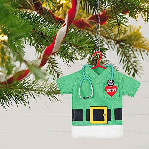 Hallmark Keepsake Christmas Ornament 2023, The Gift of Caring, Fabric Scrubs Ornament, Gifts for Doctors, Nurses