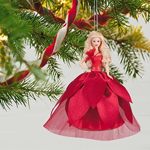 Hallmark Keepsake Christmas Ornament, plastic, 2022 Holiday Barbie Doll