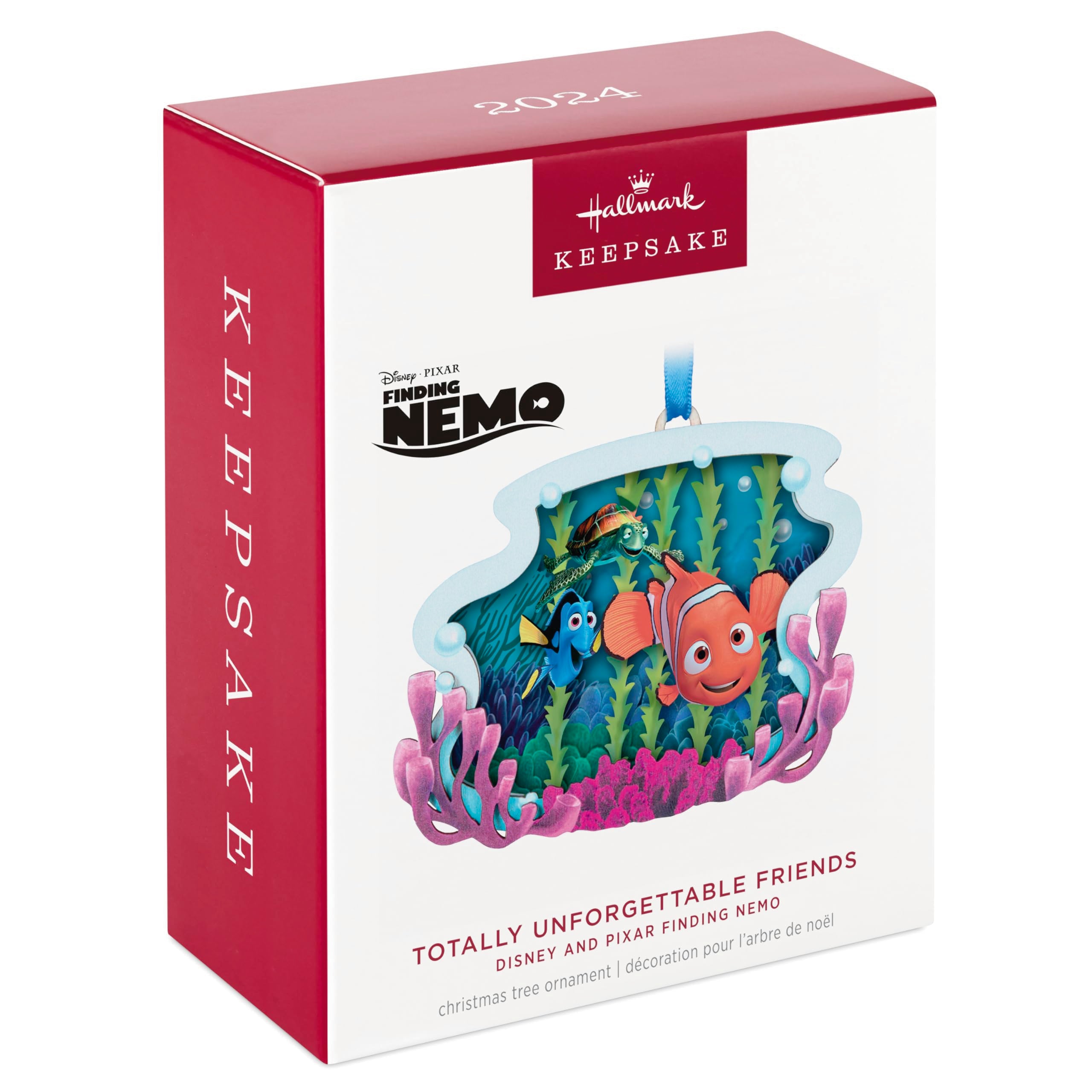 Hallmark Keepsake Christmas Ornament 2024, Disney/Pixar Finding Nemo Totally Unforgettable Friends Papercraft, Gifts for Disney Fans