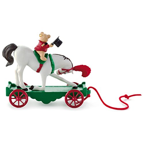 Hallmark Keepsake "A Pony for Christmas #18 with Teddy Bear" Holiday Ornament