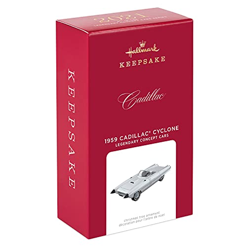 Hallmark Keepsake Christmas Ornament 2021, Legendary Concept Cars 1959 Cadillac Cyclone, Metal