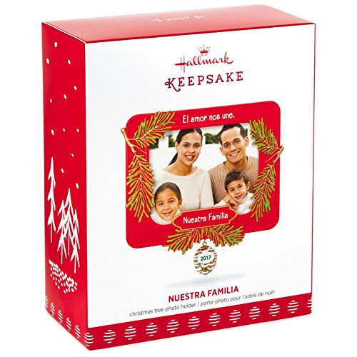 Hallmark Keepsake 2017 Nuestra Familia Picture Frame Dated Christmas Ornament