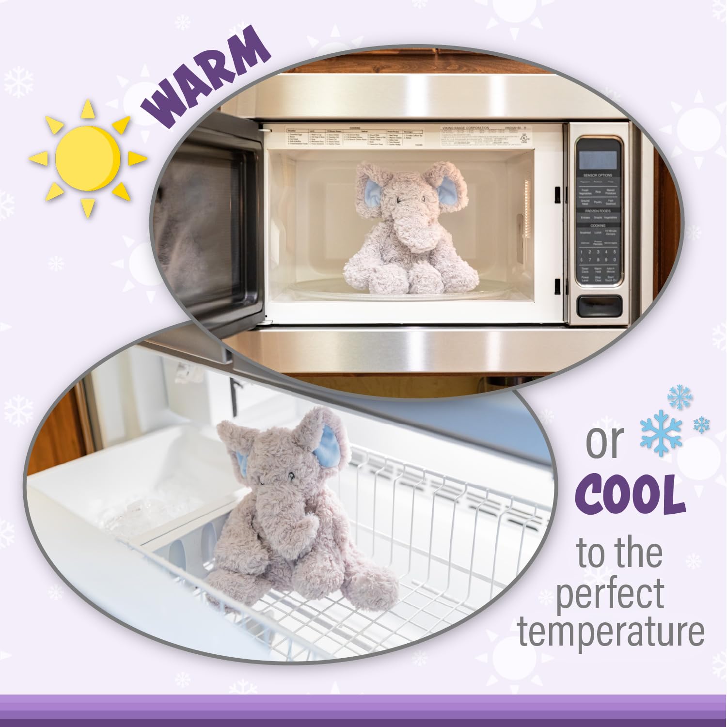 1i4 Group Warm Pals - Dolphin - Cozy Lavender Scented Plush Toys - Stuffed Animal - Coolable Bedtime Comfort Plushie