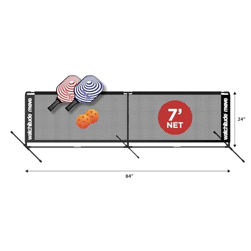 watchitude Move Indoor/Outdoor Kids Pickle Ball Net Set 7ft - 10ft (7 ft)