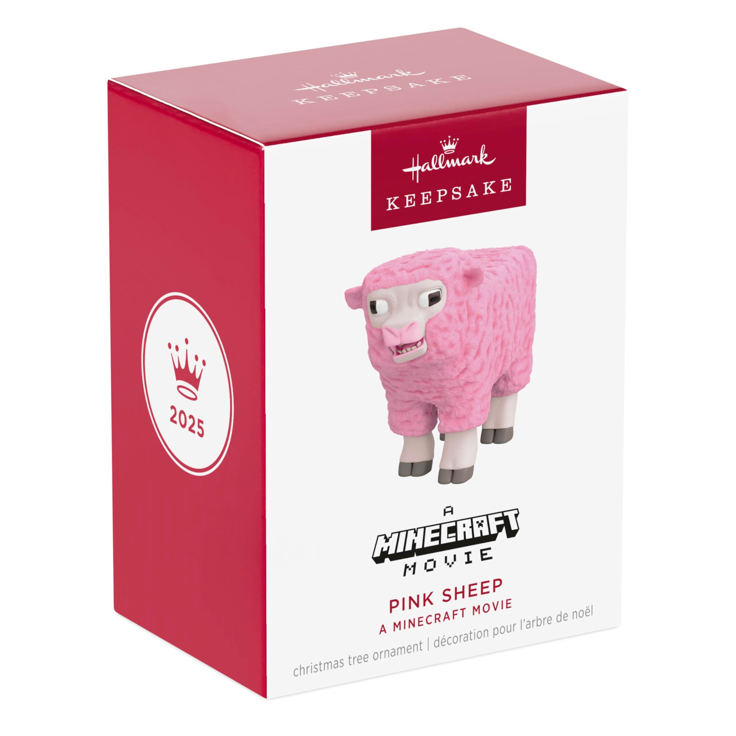 Pink Sheep A Minecraft Movie, 2025 Hallmark Keepsake Christmas Ornament