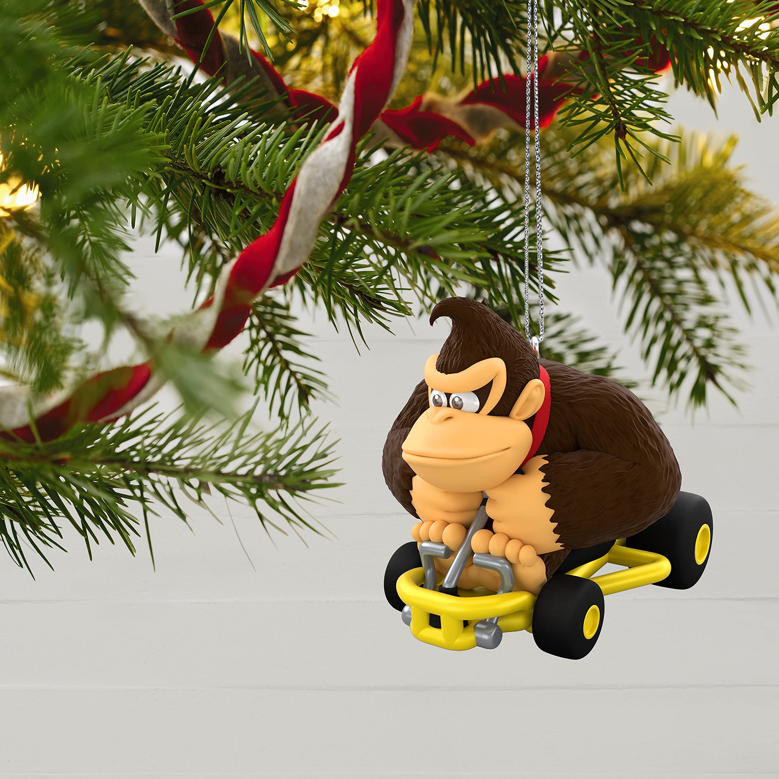 Hallmark Keepsake Plastic Christmas Ornament 2021, Nintendo Mario Kart Donkey Kong