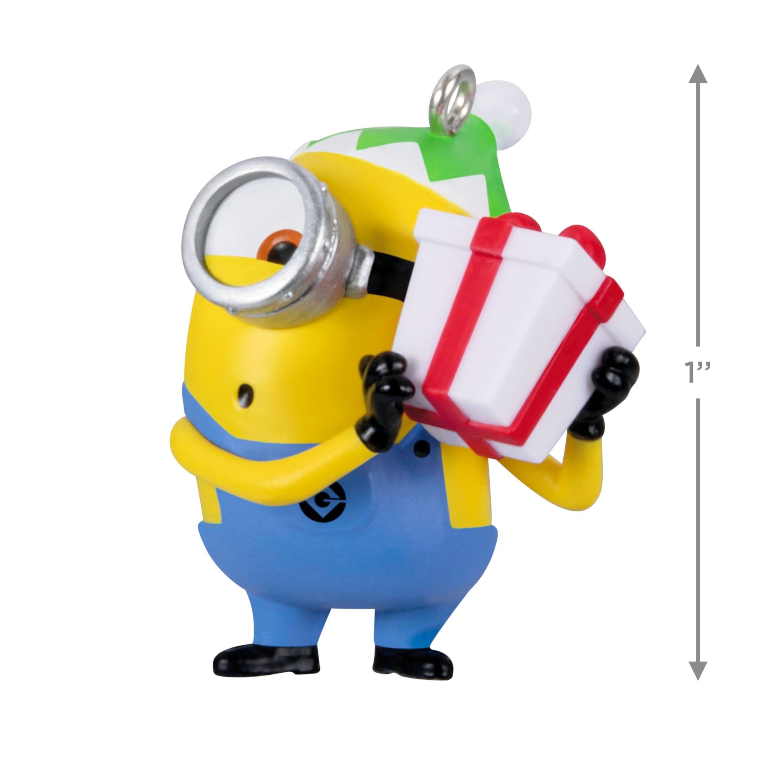 Hallmark Keepsake 1" Mini Christmas Ornament 2024, Minions Just a Little Shake, Movie Gifts